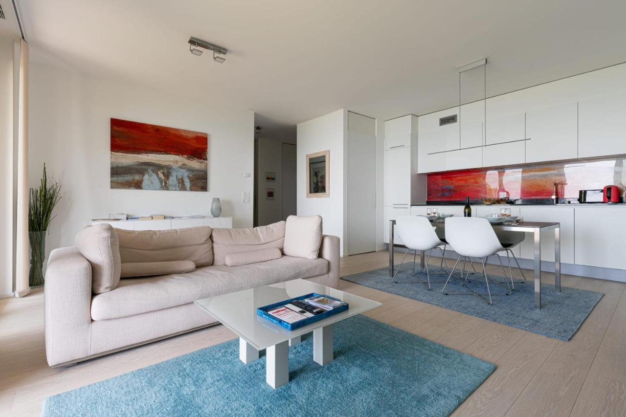 Les Terrasses De Lavaux 1 - Appartement De Luxe Avec Vue Panoramique Et Piscine Puidoux Ngoại thất bức ảnh