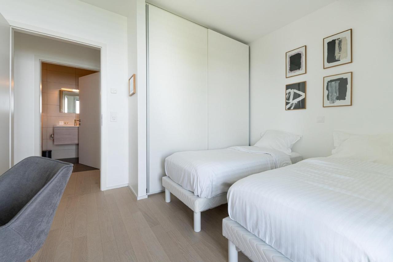 Les Terrasses De Lavaux 1 - Appartement De Luxe Avec Vue Panoramique Et Piscine Puidoux Ngoại thất bức ảnh