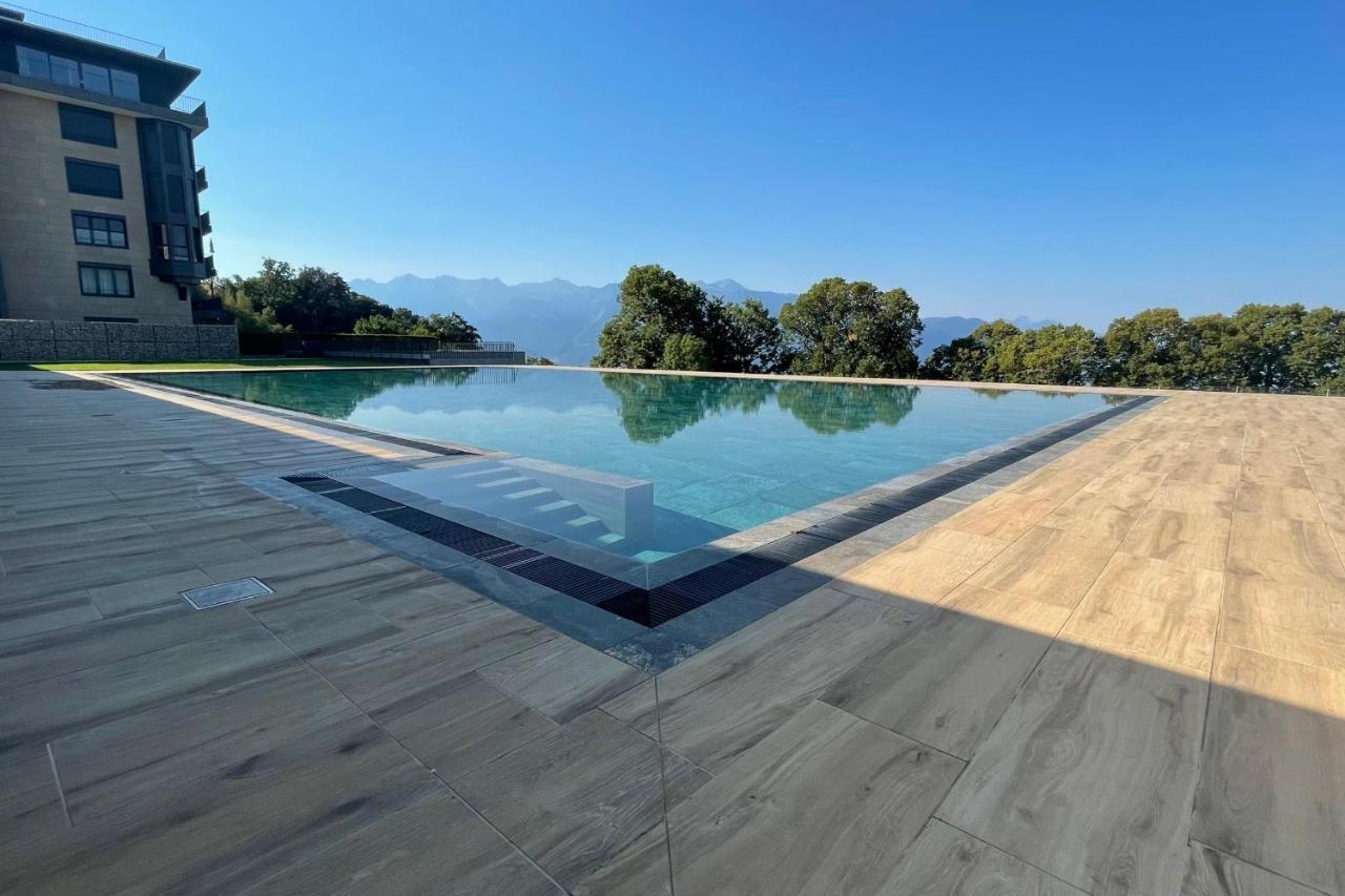 Les Terrasses De Lavaux 1 - Appartement De Luxe Avec Vue Panoramique Et Piscine Puidoux Ngoại thất bức ảnh